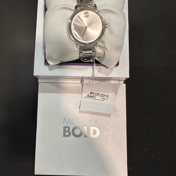 Movado Bold Evolution Silver Metallic Dial Women\'s Watch